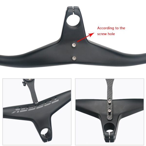 MANUBRIO INTEGRADO TOSEEK CARBONO 740MM (ANCHO) - 90MM (STEM)