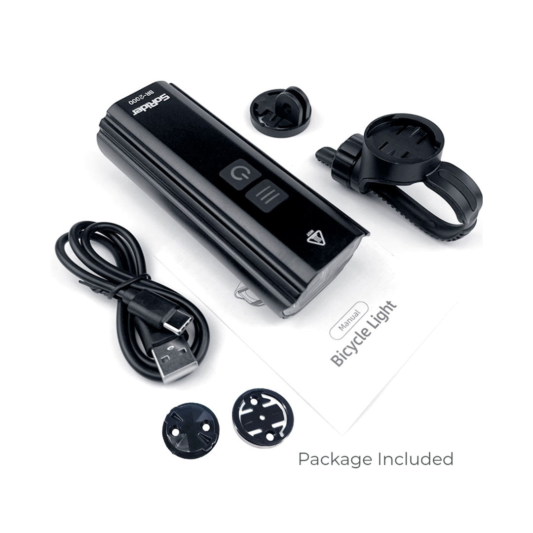 LUZ DELANTERA SORIDER BR-2000 2000LM USB
